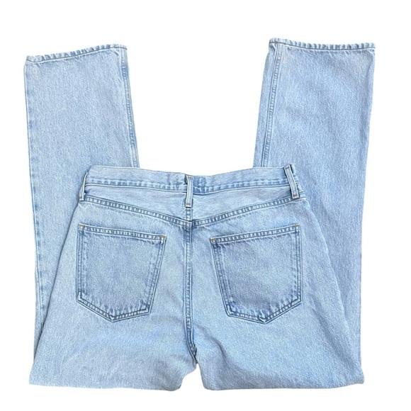 AGOLDE Lana Slice Mid Rise Relaxed Straight Leg Blue Denim Jeans Size 29 - Picture 7 of 13